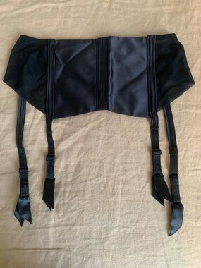 La Perla Black Garters Suspender Belt